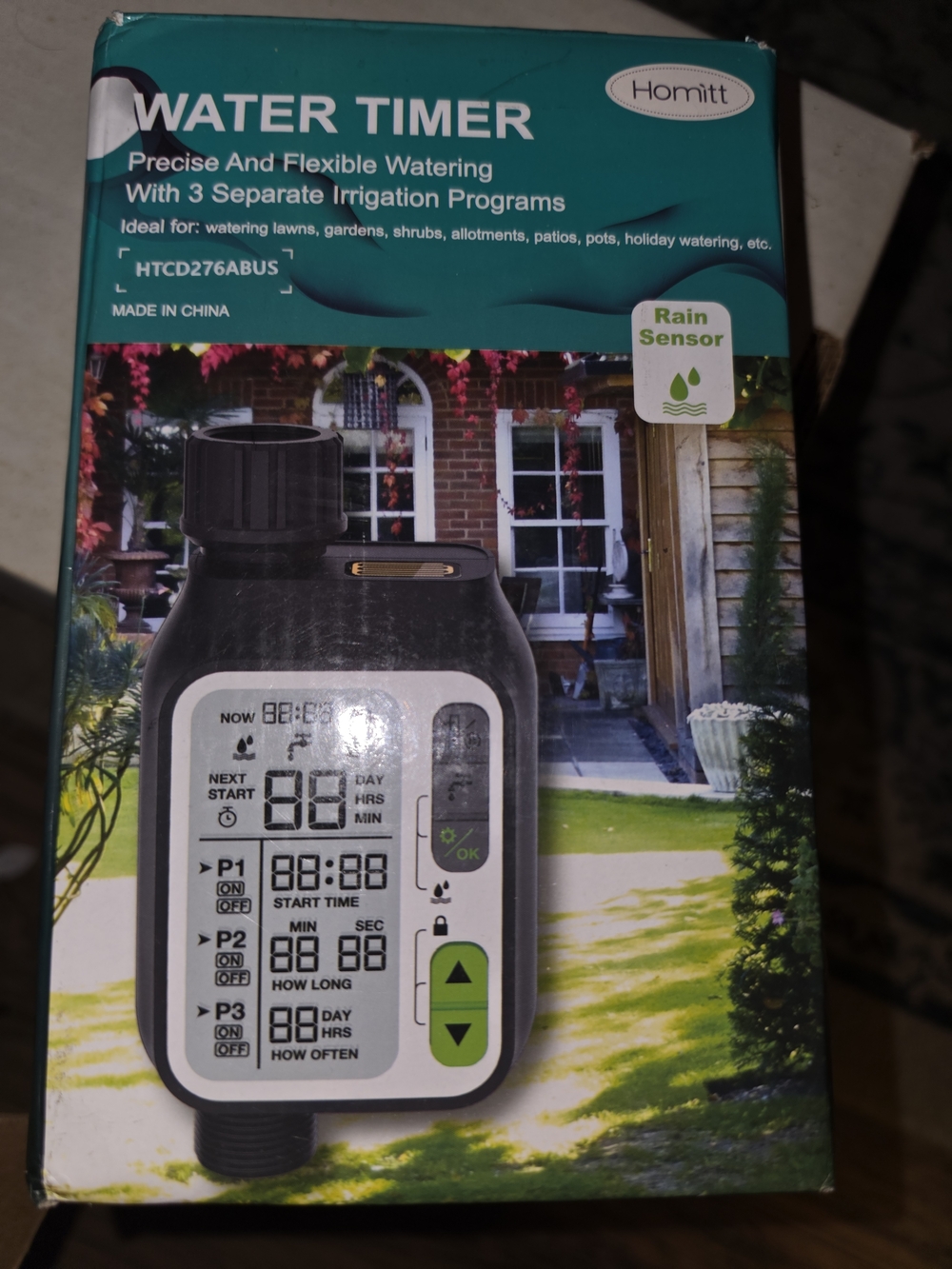 Amazon Water Timer - Teal, Black, White